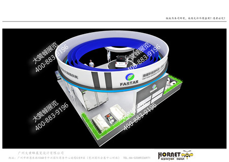 捷星新能源廣州汽車展特裝展臺(tái)設(shè)計(jì)